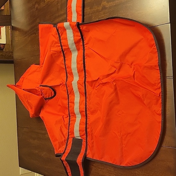 Red Reflective Dog Raincoat New In Box - Picture 11 of 11